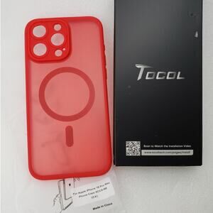 Torras Phone Case for iPhone 13 Mini. Shockproof. Black Frosted Matte. Slim